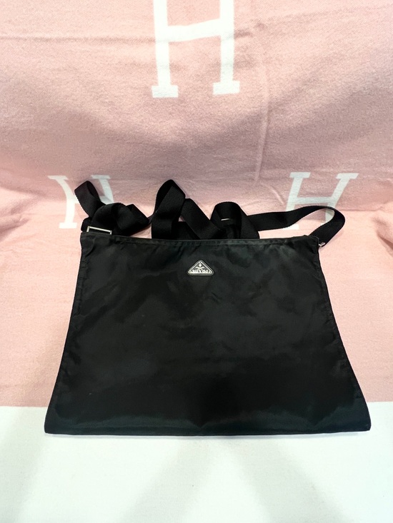 Prada Other - Prada⭐️✌🏻 Black Nylon Duffel perfect for traveling/towels/yoga mat!!